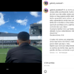 Gabriel Arantes fez uma homenagem a Pelé em suas redes sociais. (Foto: Instagram)