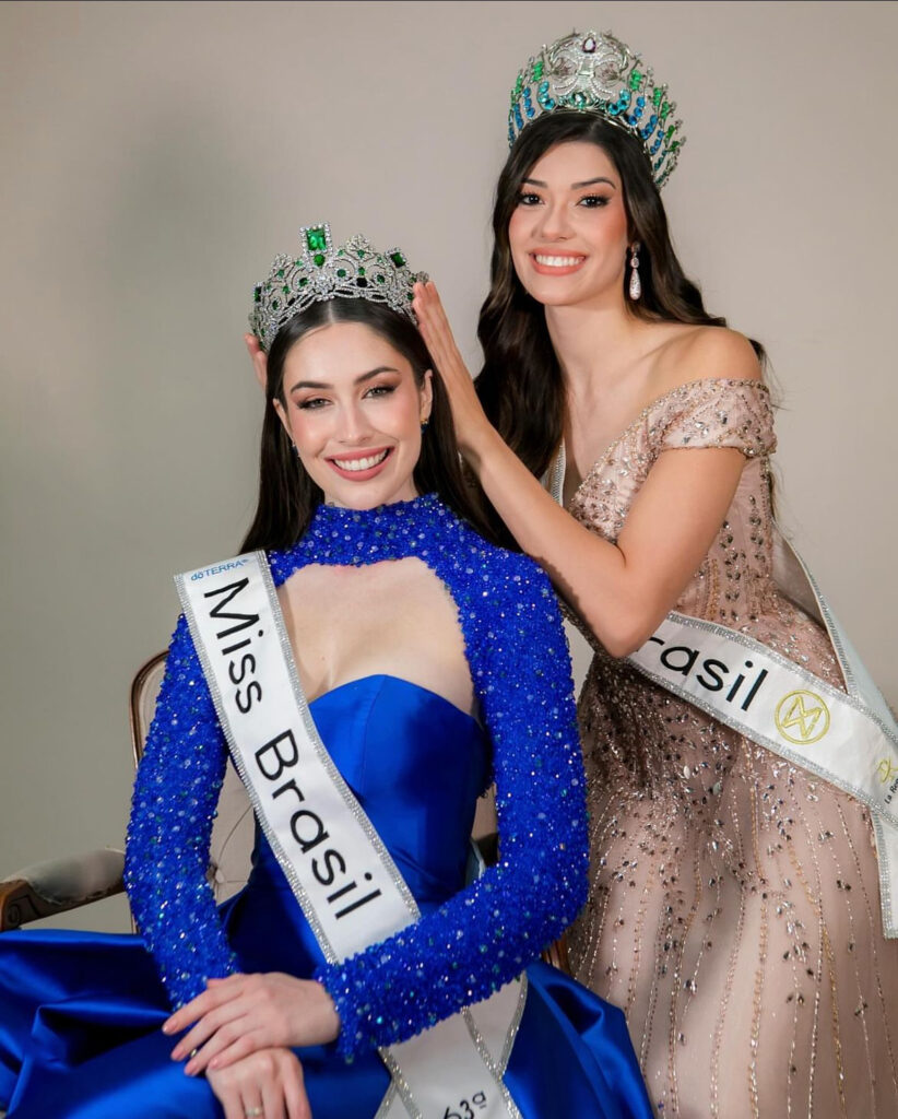 ATUAL MISS BRASIL MUNDO 2024 E MISS BRASIL MUNDO 2023 LETÍCIA FROTA