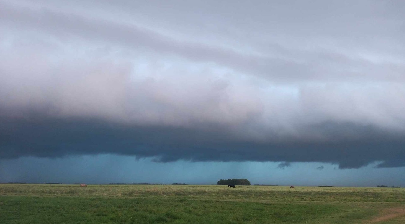 Foto mostra temporais no Rio Grande do Sul