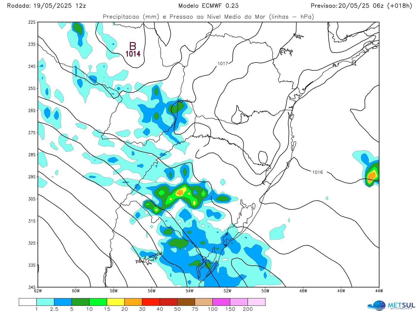 Mapa de chuva do modelo ECMWF Mapa de chuva do modelo ECMWF