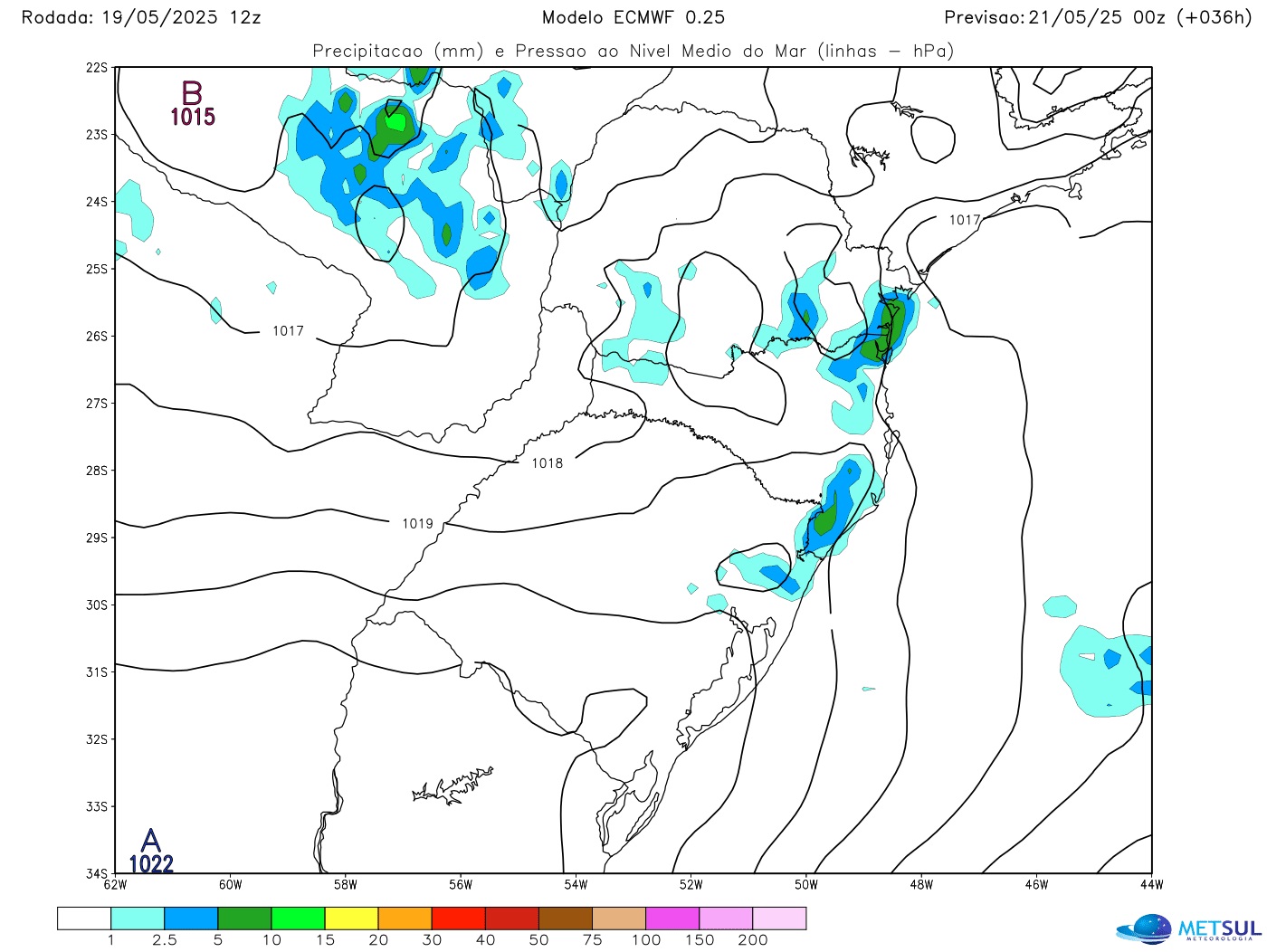 Mapa de chuva do modelo ECMWF Mapa de chuva do modelo ECMWF