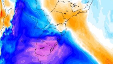 Mapa de anomalia de temperatura no nível de 850 hPa na manhã desta sexta-feira pelo modelo europeu