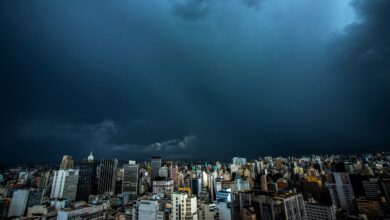 Frente fria em São Paulo