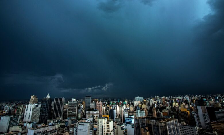 Frente fria em São Paulo